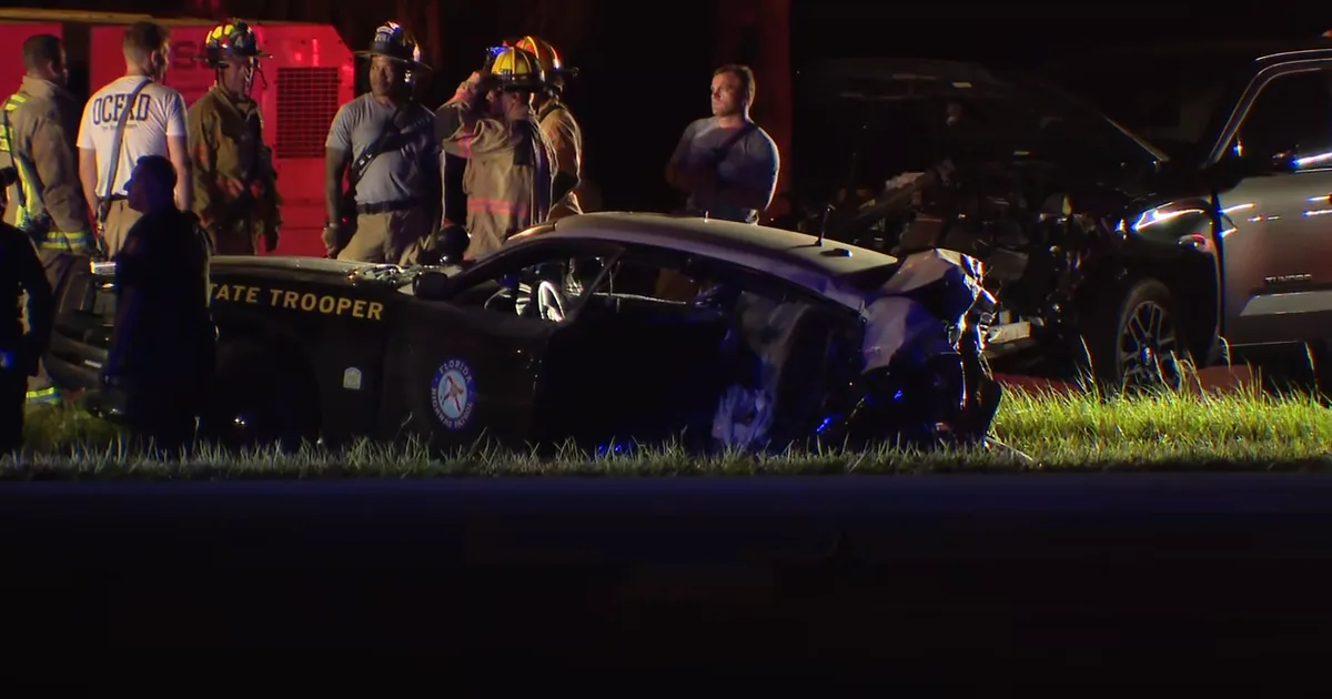 Florida Highway Patrol Trooper Seriously Hurt on State Road 429 After a Pickup Struck His Marked Cruiser Near an Orange County Construction Zone